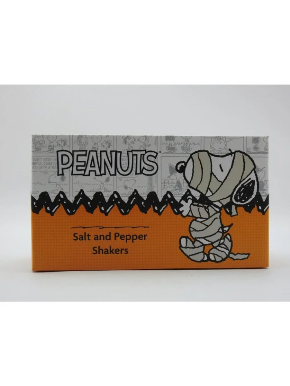 Peanuts Snoopy Woodstock Halloween Salt Pepper Shakers Vampire Pumpkin NIB